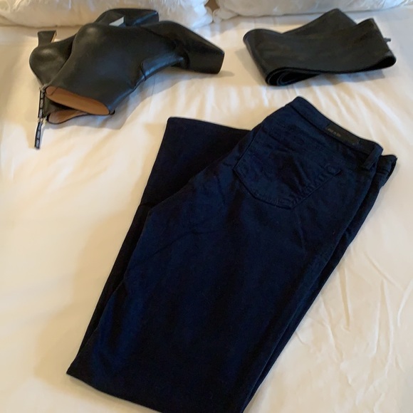 AG THE STILT CIGARETTE LEG JEANS IN SOFT PIMA COTTON COLOR DARK NAVY BLUE - Picture 16 of 16